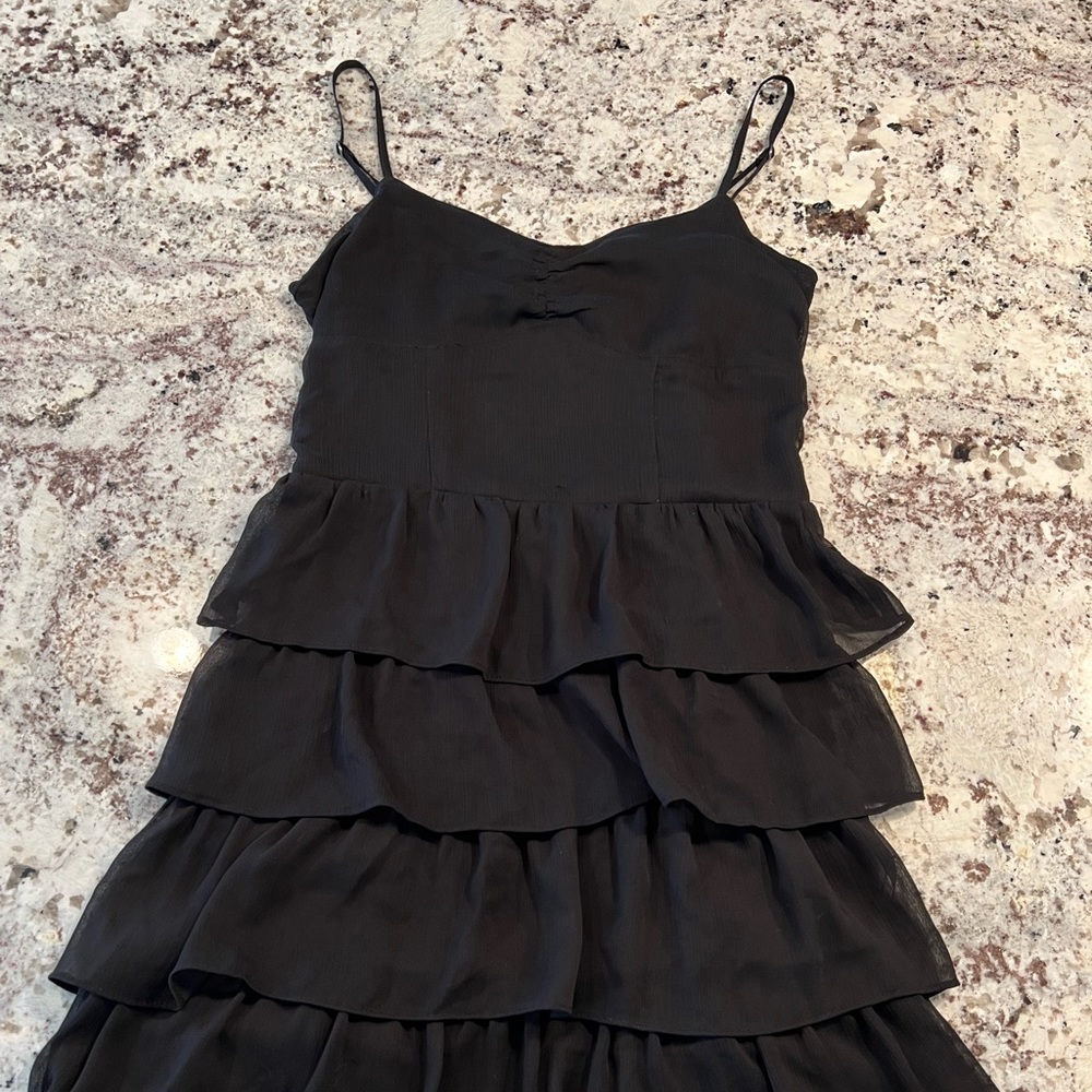 Black Aeropostale Ruffle Dress